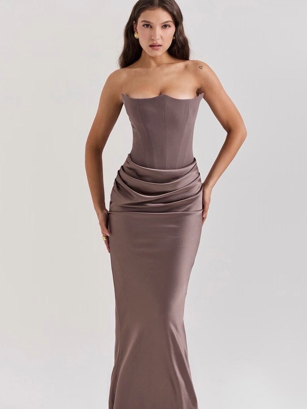 House of CB grey corset dress